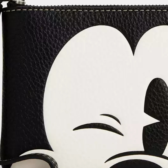 Disney x Coach Corner Zip Wristlet with Wink Mickey Mouse CN041 - Picture 3 of 4